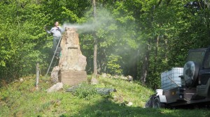 14 Zahájení rekonstrukce pomníku padlým v zaniklé vsi Lipoltov       